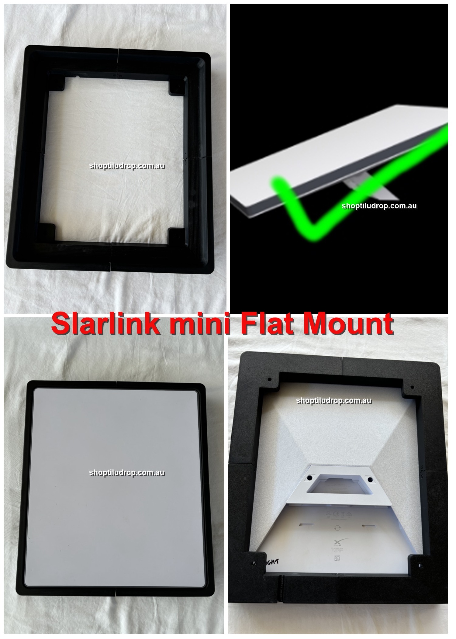 Starlink Mini Flat Mount Ultra Low Profile